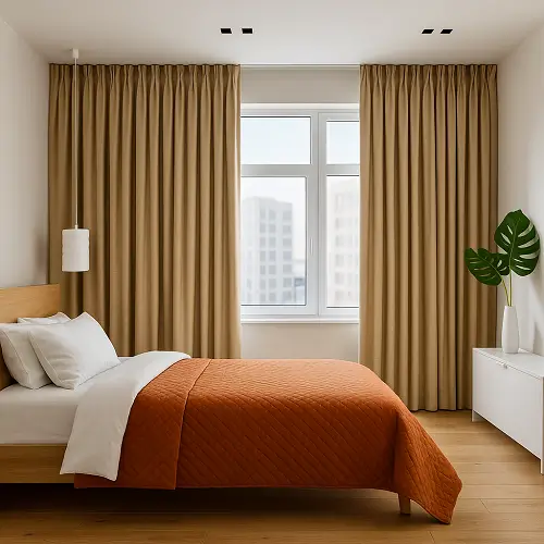 silk curtains in Livingroom