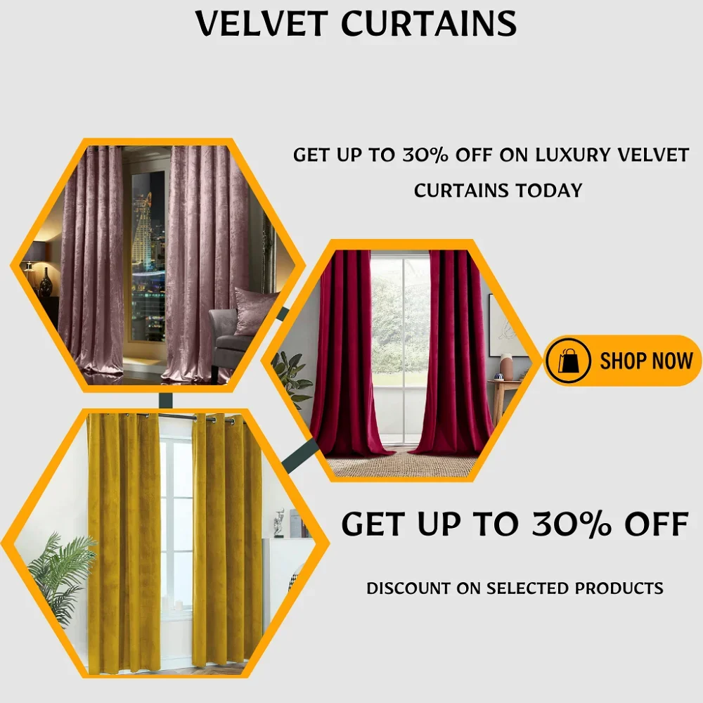 velvet curtains